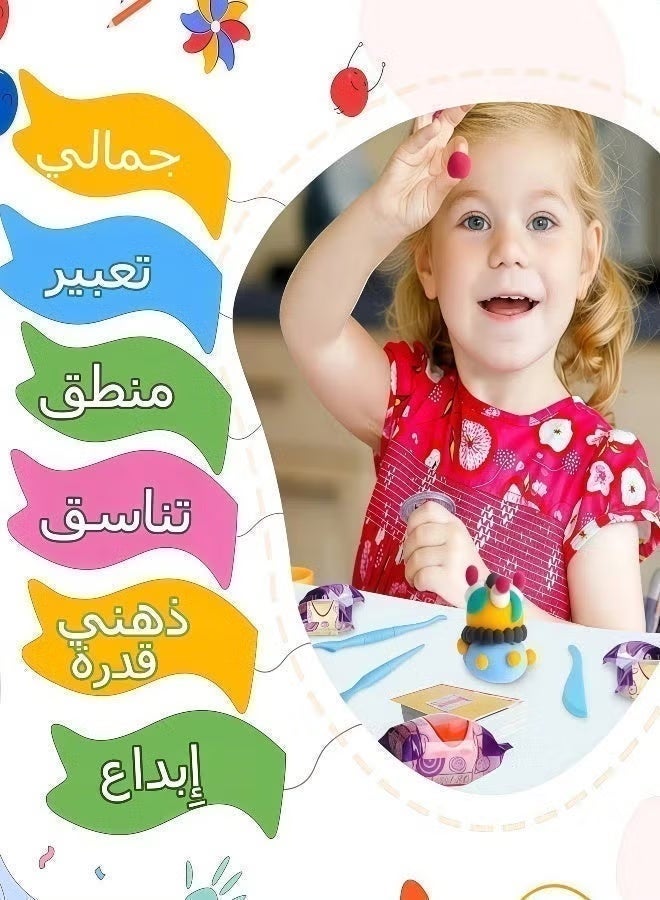 Wish 12 Colors DIY Plasticine, Air Dry Clay, Super Light Modeling Clay for Kids Creative DIY Crafts, Non Toxic Educational Clay Toys Set with Tools - Image 3