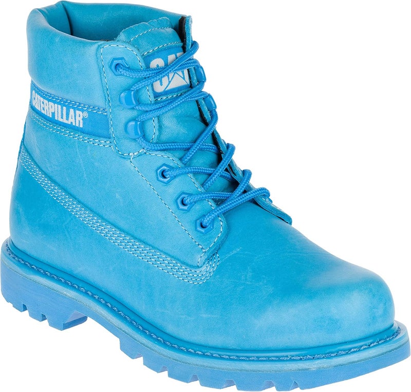 CATERPILLAR أحذية بوت زرقاء عالية الكاحل مزودة بأربطة - Image 1