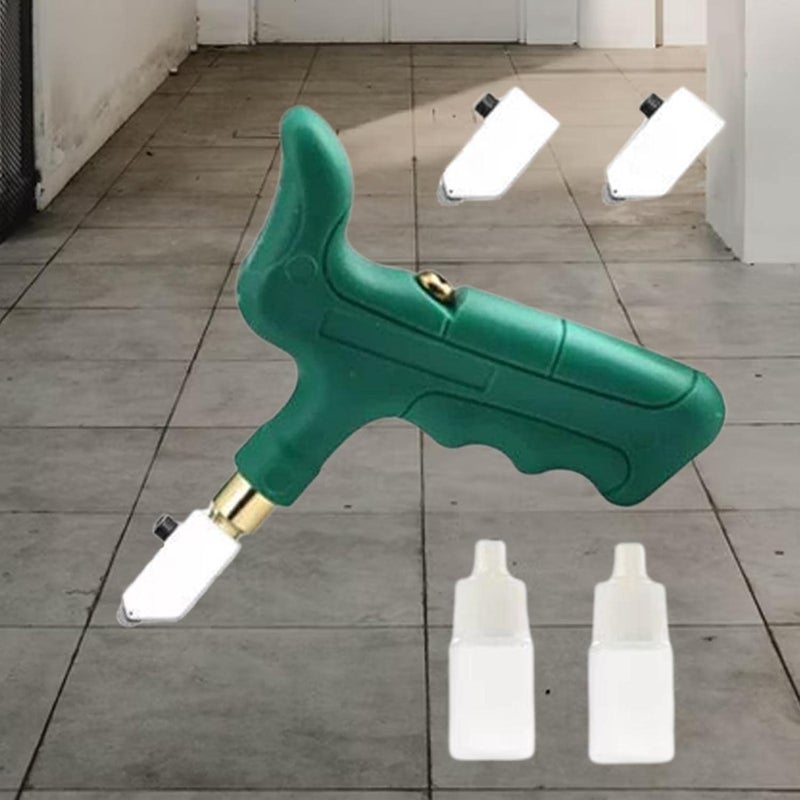 كلاراكو أداة يدوية لقطع الزجاج، قاطع بلاط يدوي، أداة قطع زجاج 2 في 1 مع كماشة لكسر الزجاج، طقم أدوات قطع زجاج يمكنك تركيبه بنفسك - Image 5