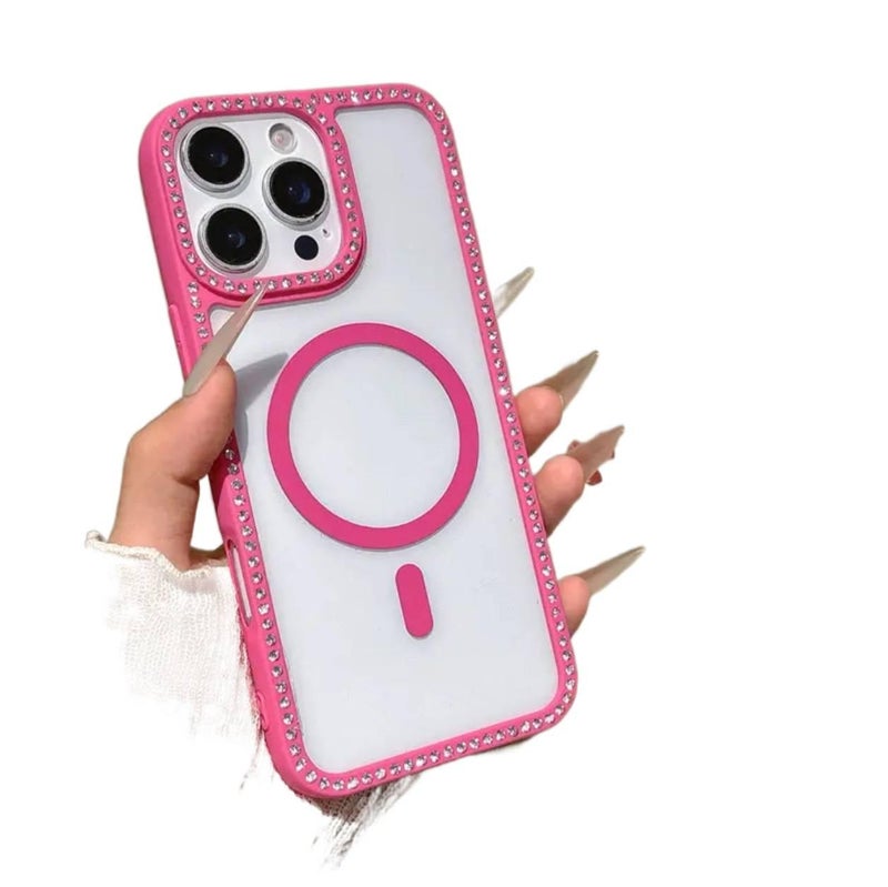 MS Acrylic MagSafe Case for iPhone 14 / 14 Plus / 14 Pro / 14 Pro Max with Candy Color and Strong Magnetic plus Shockproof plus Scratch Resistant plus Drop Protection in Red - Image 1