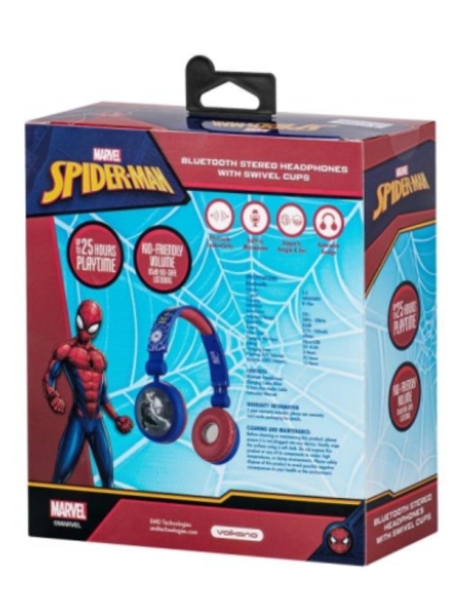 Marvel Spider-Man Bluetooth Headphones with Swivel Ear Cups - Image 3
