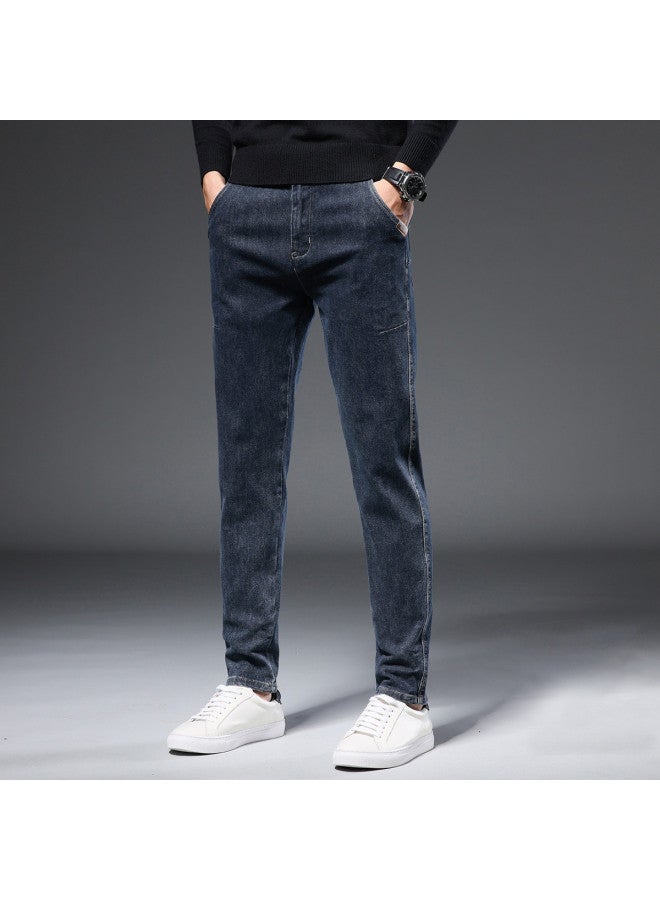 Fapai Simple Loose Regular Denim Fashion Casual Skin-friendly Comfortable Loose Handsome Jeans Men - Image 3