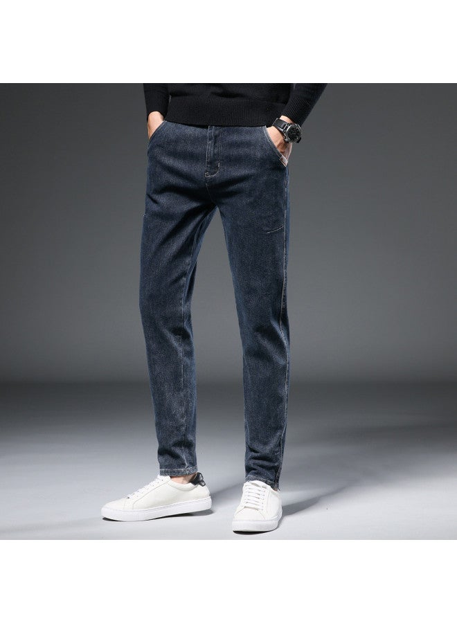 Fapai Simple Loose Regular Denim Fashion Casual Skin-friendly Comfortable Loose Handsome Jeans Men - Image 4