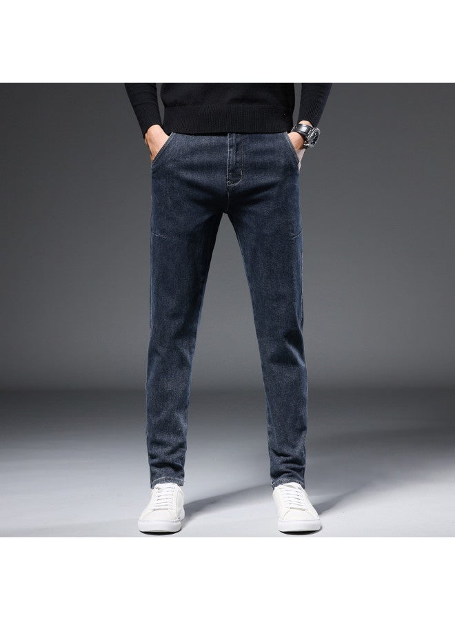 Fapai Simple Loose Regular Denim Fashion Casual Skin-friendly Comfortable Loose Handsome Jeans Men - Image 2