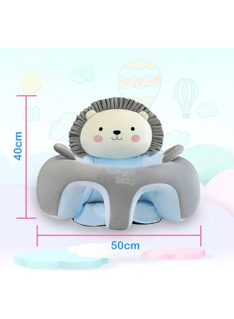Halamine Baby Sofa Chair, Baby Sitting Chair (55x40x30cm) Support Seat Pillow, Protector Plush Cushion, Infant Sitting Sofa, Infant Plush Baby Seat for Toddlers (3 to 24 months) - Image 3