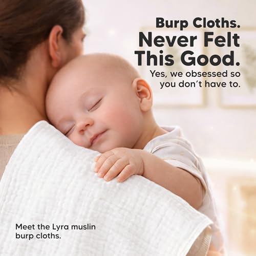 KeaBabies Organic Muslin Burp Cloths Baby Boy Girl 10Pack 100 Cotton Muslin Burping Cloths for Babies Newborn 21x10 Large Absorbent Spit Up Rags Baby Washcloth Infant Towels Soft White - Image 3