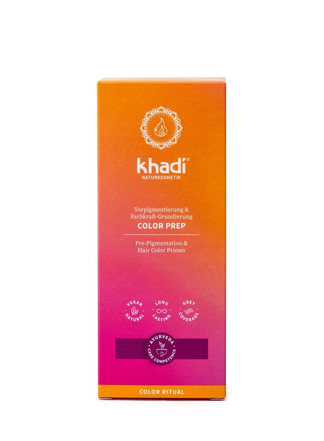 khadi Ayurvedic Natural Hair Color, 100% herbal, vegan, PPD & chemical free, certified natural cosmetics for healthy hair (COLOR PREP, 1 Pack (1 x 3.5oz)) - Image 1