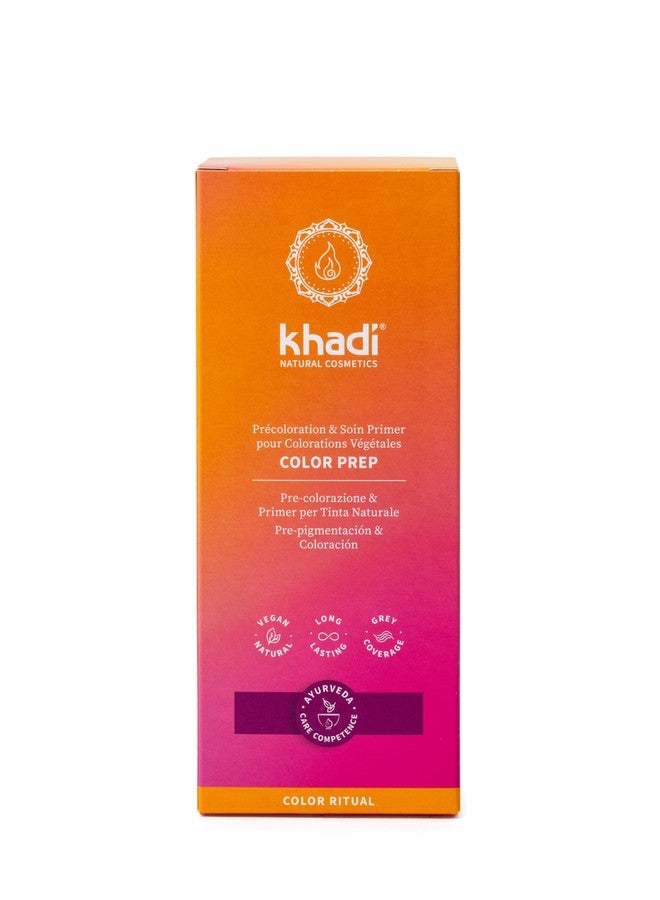 khadi Ayurvedic Natural Hair Color, 100% herbal, vegan, PPD & chemical free, certified natural cosmetics for healthy hair (COLOR PREP, 1 Pack (1 x 3.5oz)) - Image 2