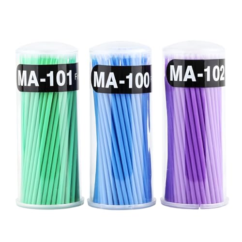 YTFRL 3PCS Repair Paint Brushes Disposable Micro Automotive Touch Up Paint Brushes Auto Detailing Repair Brush Applicators Available in 25 mm 20 mm 15 mm for Dental Oral Makeup - Image 1