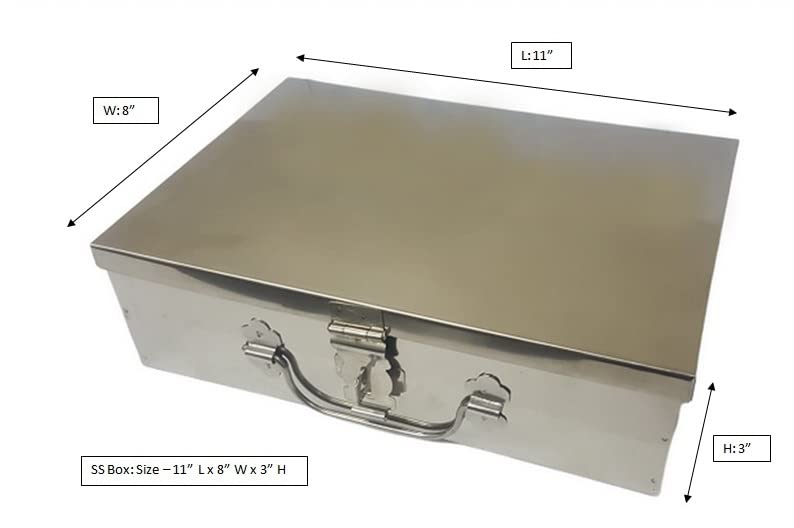 Jayco Stainless Steel Cash Boxes - Medium Size - Set of 3 pieces - 10", 11" and 12" - Image 3