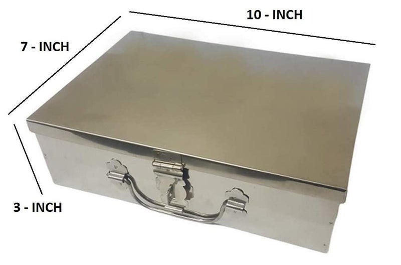 Jayco Stainless Steel Cash Boxes - Medium Size - Set of 3 pieces - 10", 11" and 12" - Image 5