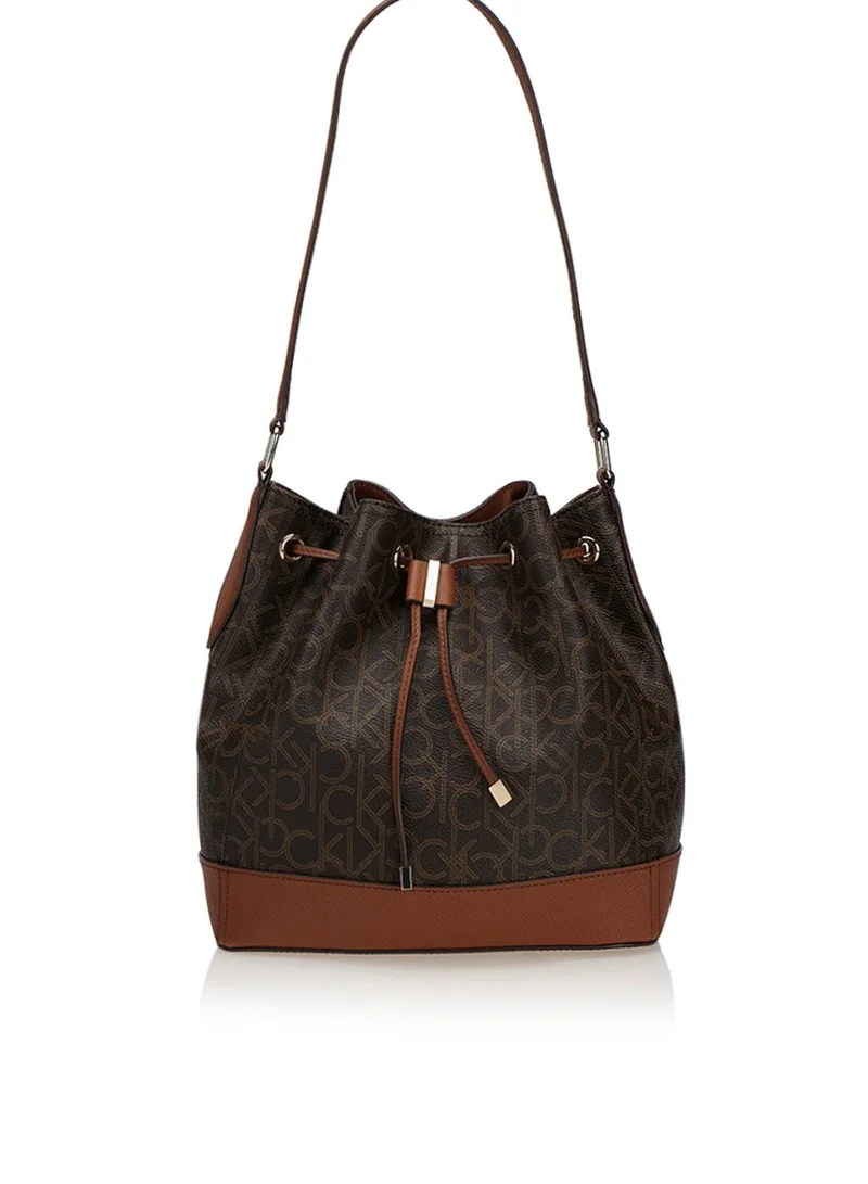 CALVIN KLEIN Monogram Drawstring Bag