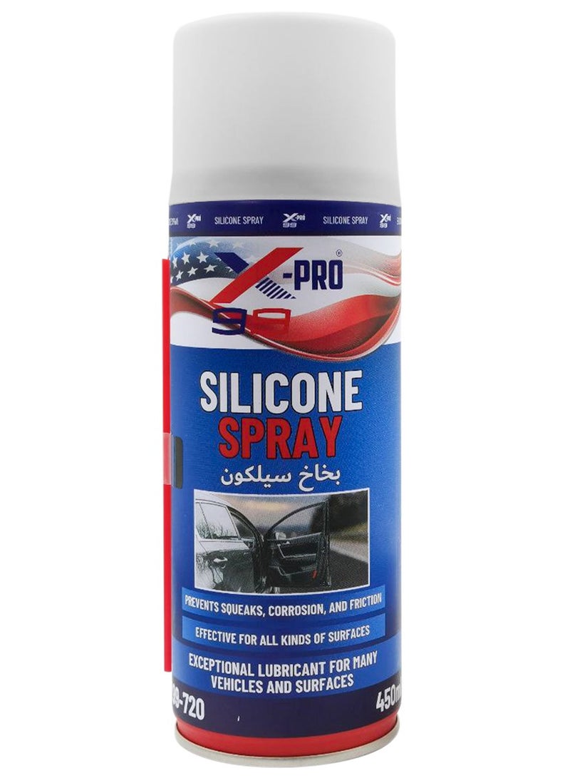 Xpro Combo - 2 PCS Silicone Spray Lubricant and Protectant for Vehicles, Prevents Squeaks, Corrosion, and Friction 450ml X99-720 - Image 2