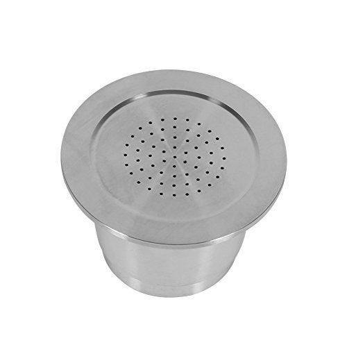 Reusable Coffee Capsule for Food Grade Stainless Steel Refillable Coffee Capsule with Spoon 4 to 5g for Machine