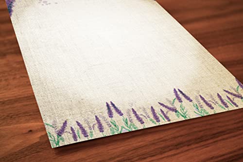 Stonehouse Collection | Lavender Stationery | Rustic Letterhead | 8.5 x 11 Printer Friendly | USA Made | 60 Sheets (Lavender) - Image 4