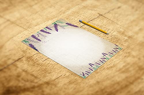 Stonehouse Collection | Lavender Stationery | Rustic Letterhead | 8.5 x 11 Printer Friendly | USA Made | 60 Sheets (Lavender) - Image 3