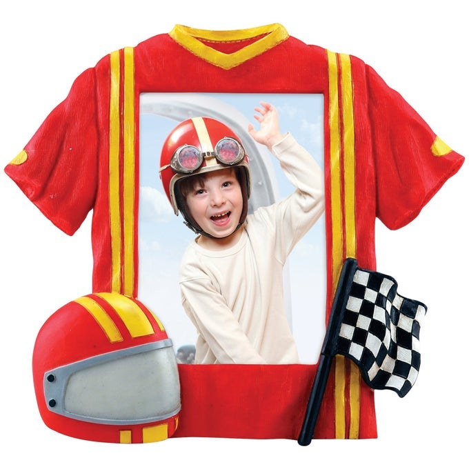 NEIL ENTERPRISES INC 35 X 5 RACE CAR DRIVER JERSEY PICTURE FRAME