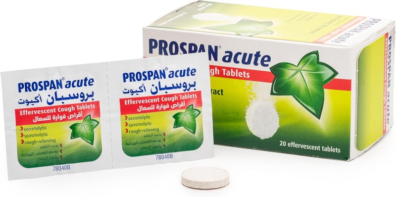 PROSPAN أقراص بروسبان الفوارة للسعال الحاد - 20 قرص - Image 2