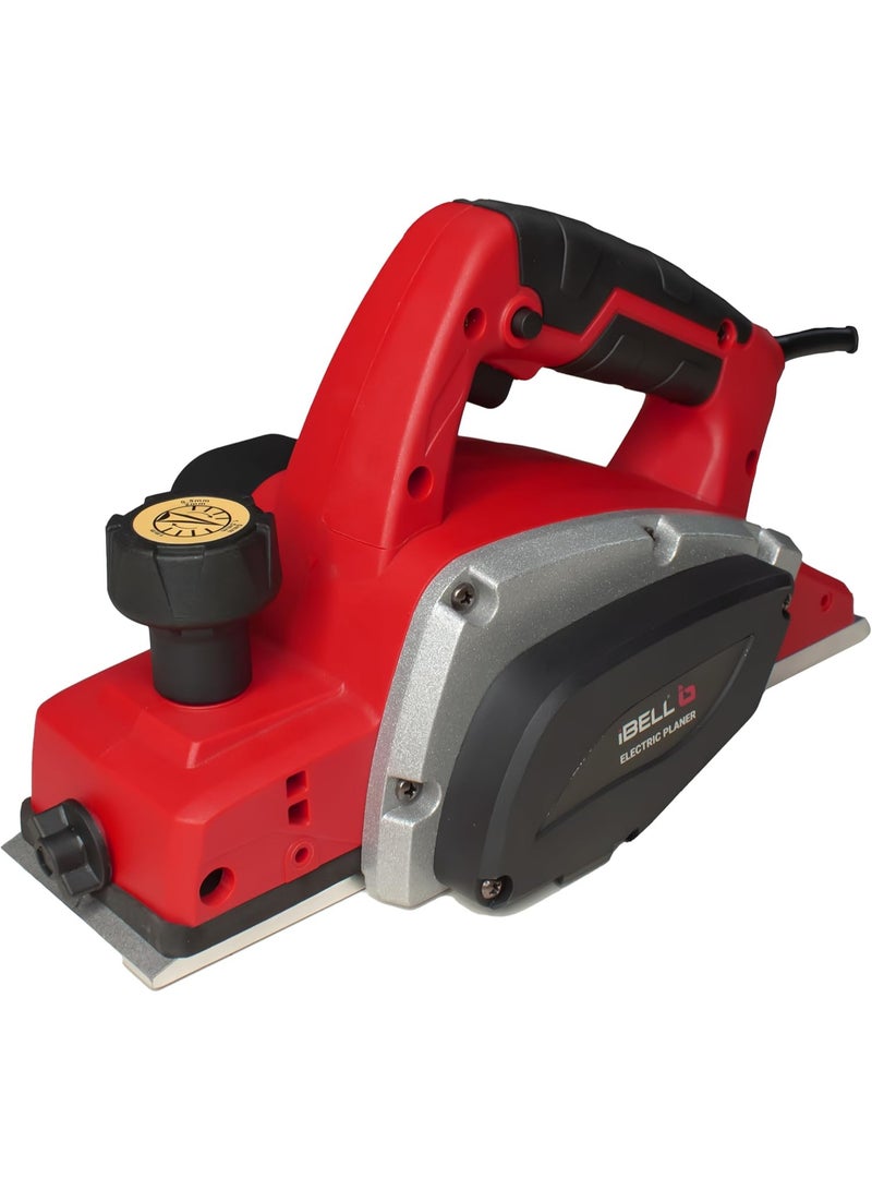 iBELL Electric Hand Planer 580W, Copper Armature, 16500 RPM, Planing Width 82 mm - Image 1
