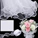 Yolev 4 Yards Pearl Mesh for Bouquets White Flower Bouquet Wrapping Paper 10 Yards White Ribbon 38 Pcs Tissue Flower Wrapping Mesh Paper for Mothers Day Party Favor Wedding Gift Packaging - Image 2