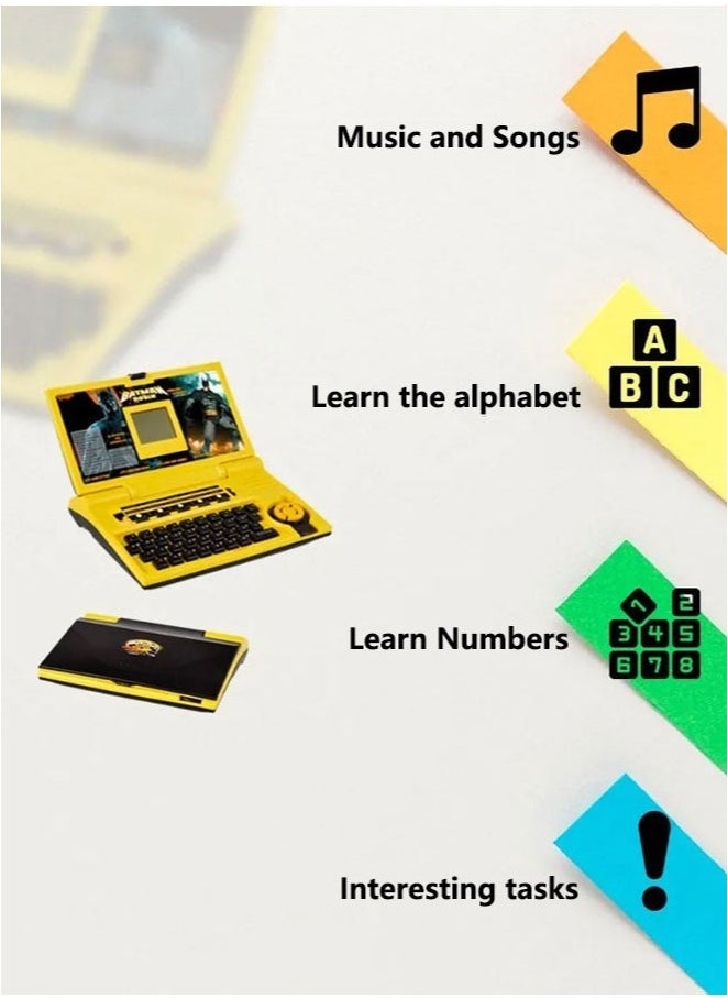 Batman Children's General Education Laptop Computer Puzzle with Interactive English Learning LED Display  - Image 2
