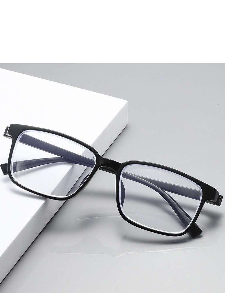 بعدسات بدرجة 300.نظارة طبية من الراتنج بدون معدن وبدون براغي، خفيفة ومتينة، مناسبة للأماكن الخاصة التي تتطلب اجتياز الفحص الأمني مثل المطارات والمدارس والمستشفيات والمعارض - Image 1