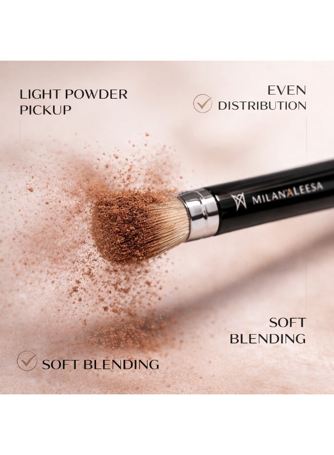 Eyeshadow Blending Brush for Crease – Professional Makeup Brush for Seamless Blend, Soft Diffusion & Smokey Eye – Ultra Soft Eye Makeup Brush for Powder & Cream Eyeshadow - Image 5