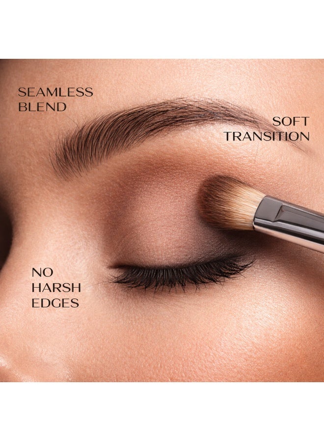 Eyeshadow Blending Brush for Crease – Professional Makeup Brush for Seamless Blend, Soft Diffusion & Smokey Eye – Ultra Soft Eye Makeup Brush for Powder & Cream Eyeshadow - Image 2