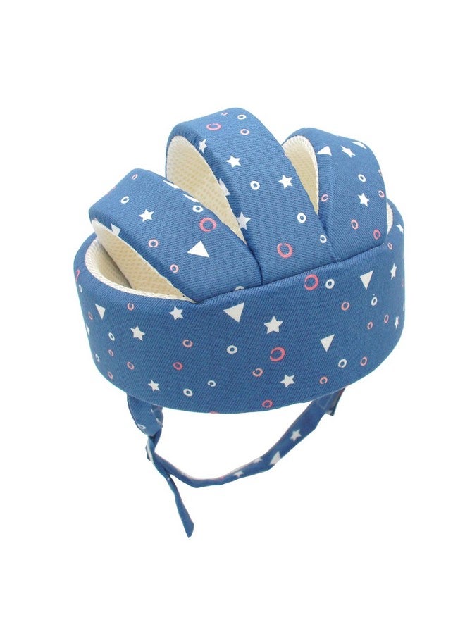 Ocanoiy Baby Safety Helmet Toddler Children Headguard Infant Head Cushion Protective Harnesses Cap Soft Adjustable Kid Safety Hat Head Protector (Starry Blue) - Image 3