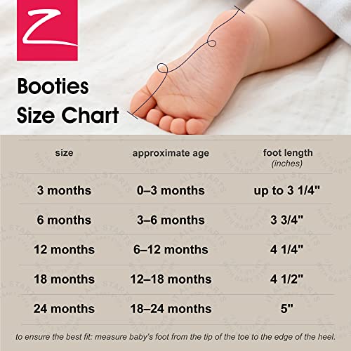 Zutano Unisex Baby Cozie Fleece Baby Booties, Baby Essentials, Pack of 3, Gray/Black/Heather Gray, 3 Months - Image 5