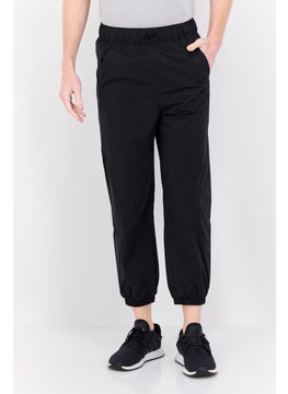 Men Sportswear Fit Brand Logo Training Track Pants, Black