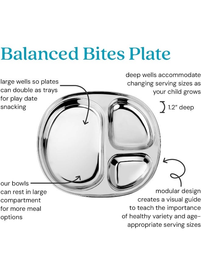 Ahimsa Stainless Steel Kids Plates - Image 2