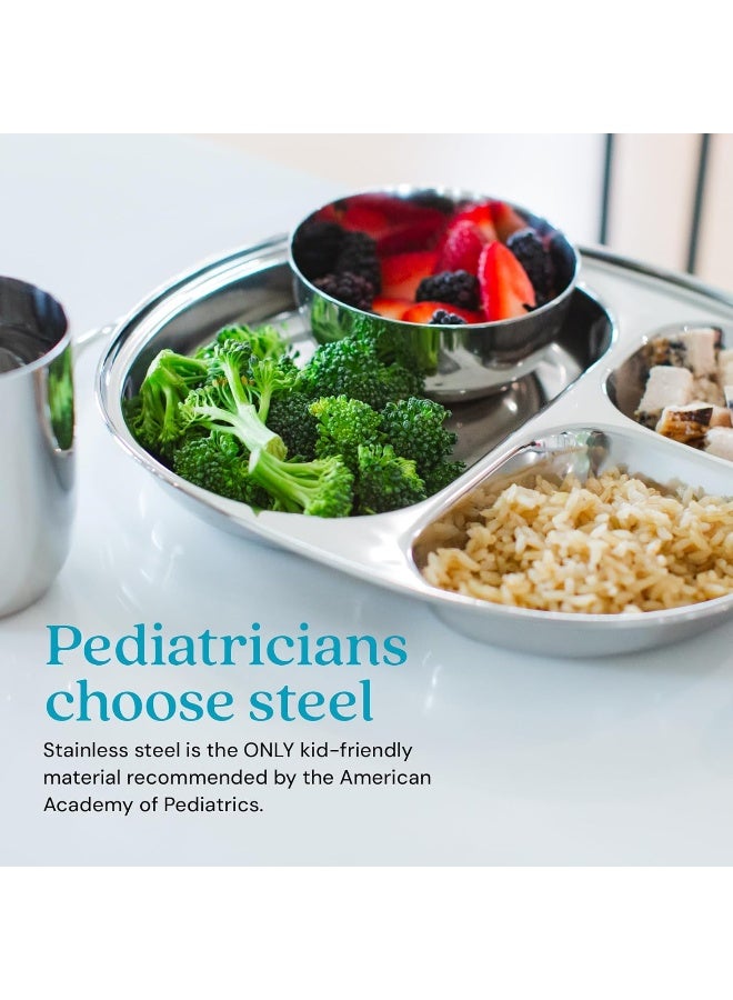 Ahimsa Stainless Steel Kids Plates - Image 3