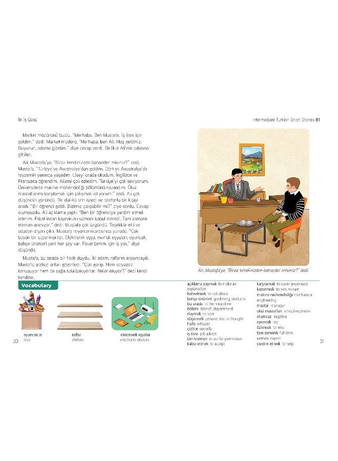 Intermediate Turkish Short Stories - Based on a comprehensive grammar and vocabulary framework (CEFR B1) - with quizzes , full answer key and online audio  - Image 2