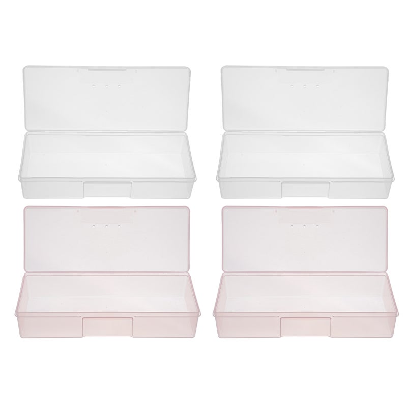 4pcs Nail Polishing Manicure Tool Boxes Storage Boxes Nail Tool Storage Cases - Image 1
