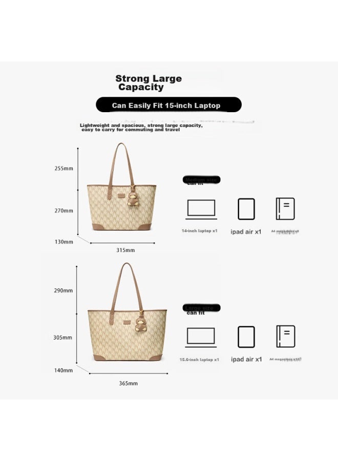 نوسيل Nucelle Duck Tote Bag، سعة كبيرة طراز جديد، للتنقل لطلاب الجامعات، حقيبة كتف، هدية عيد ميلاد للنساء - Image 5