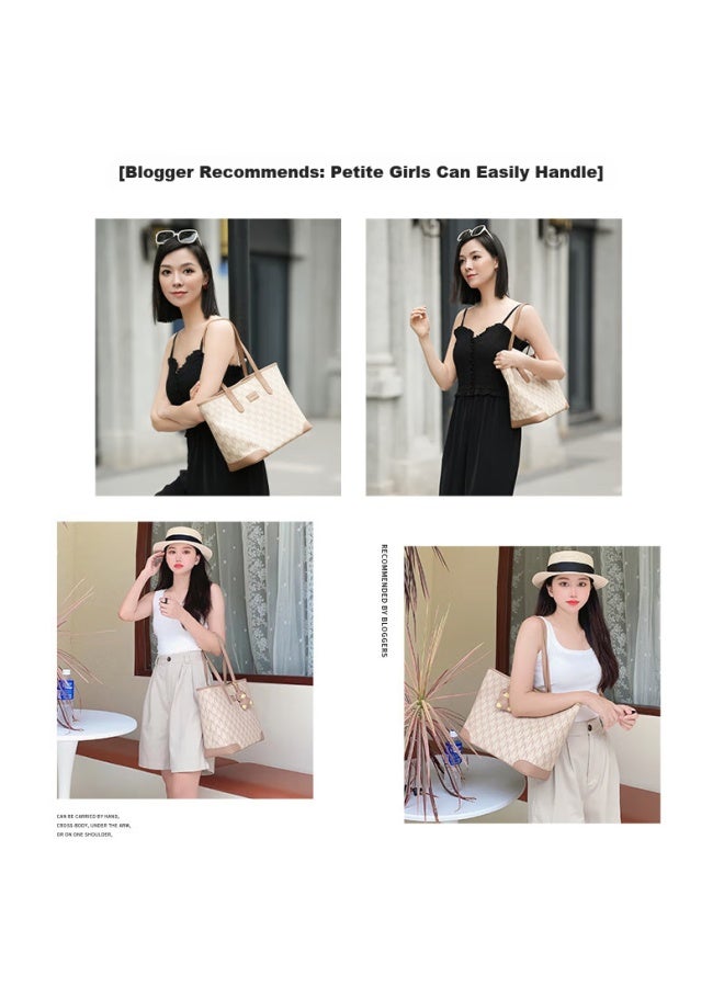 نوسيل Nucelle Duck Tote Bag، سعة كبيرة طراز جديد، للتنقل لطلاب الجامعات، حقيبة كتف، هدية عيد ميلاد للنساء - Image 3