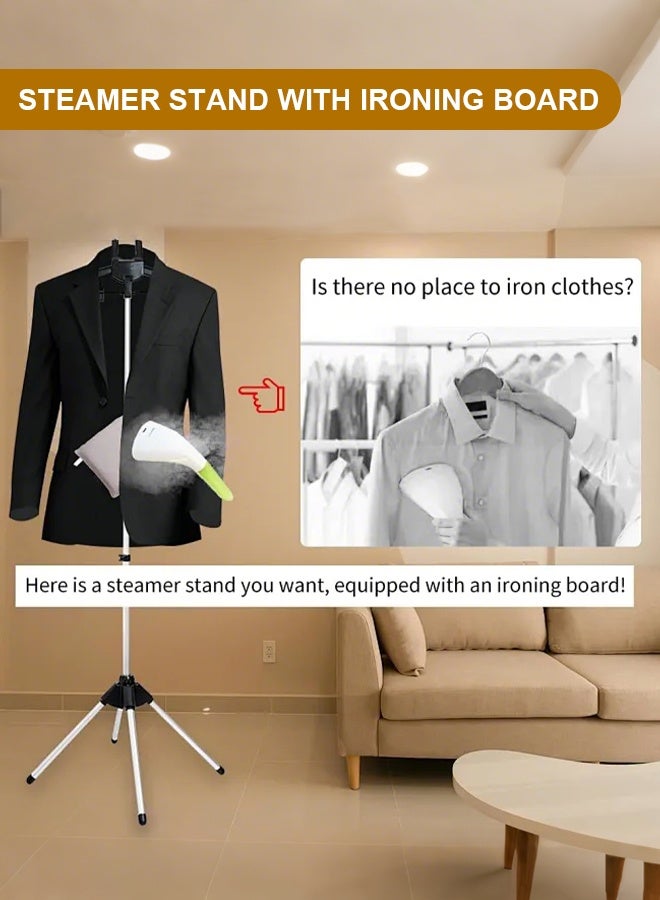 APEX Steamer Stand for Clothes,Steamer Stand,steam Iron Stand，Garment Hanger for Steaming Clothes，Handheld Garment Steamer Rack,Garment Stand for Steaming Clothes,Steamer for Clothes with Stand - Image 3