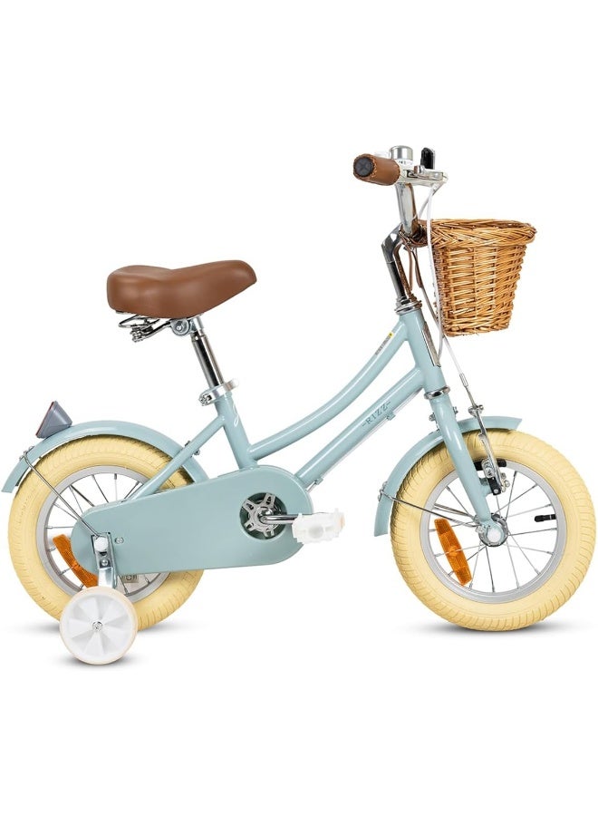 RIZZ Platinum Junior 14-Inch Kids Bike | 14-Inch Wheel Size | Adjustabe Seat | Training Wheels | Grey - Image 1