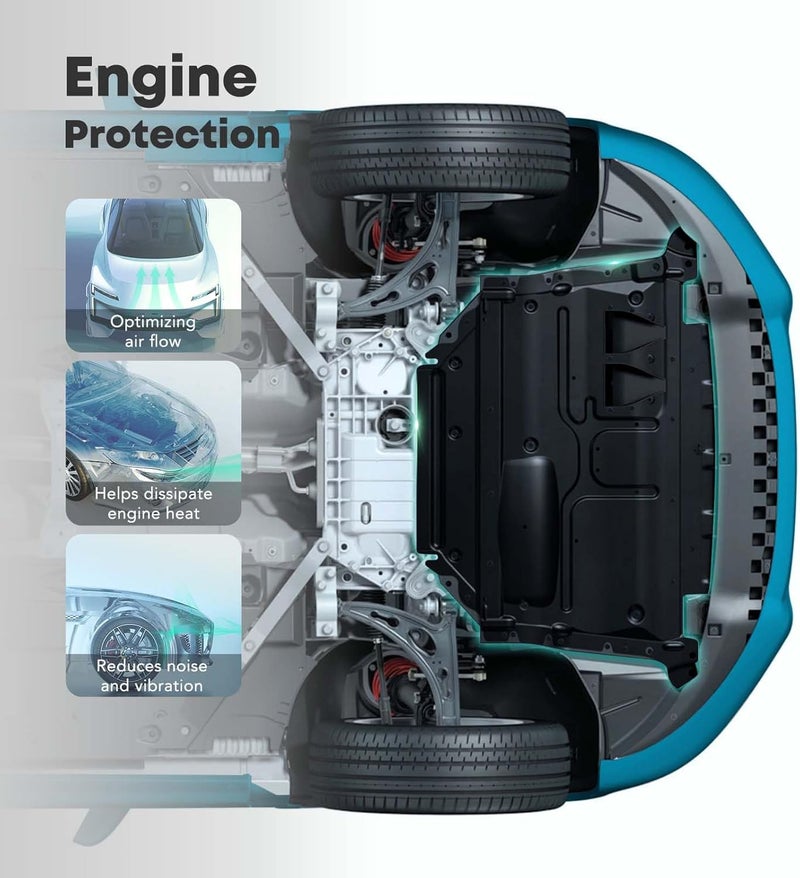 YHTAUTO درع حماية المحرك الجانبي السفلي الأيسر للسائق YHTAUTO لتويوتا أفالون 2011-2012 سيدان - Image 4