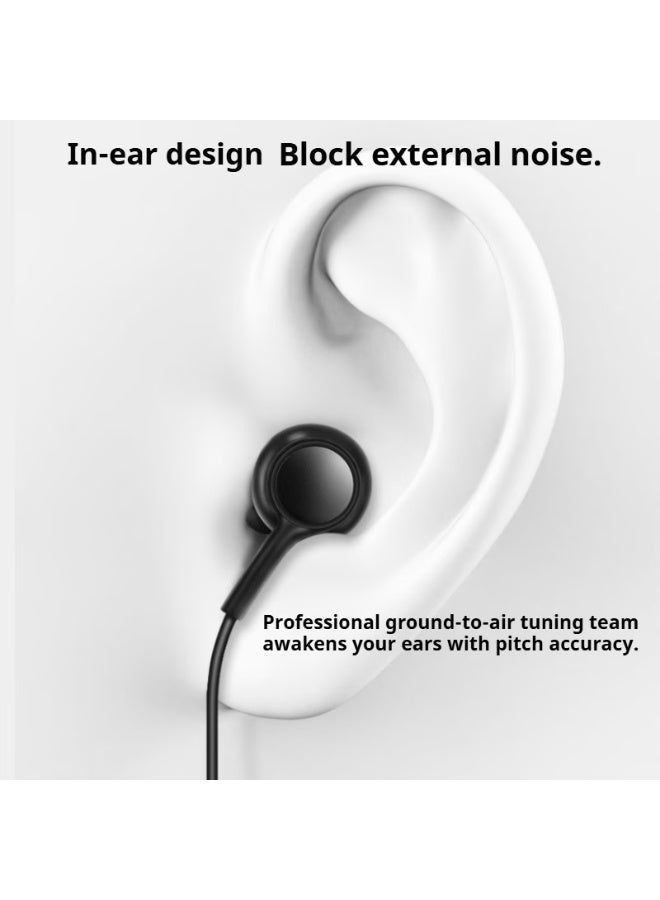 Type-C In-Ear Wire-Controlled Headphones - Adapted to Type-C Interface Electronic Equipment - High Definition Call Active Noise Cancellation Headphones - Volume Control - Image 5
