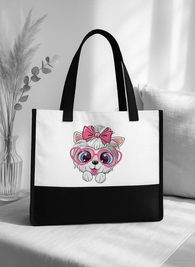 TrendoPrint Eco-Friendly Jute Tote Bag for Women | Reusable Shopping Bag with Sturdy Handles | Large Capacity Multipurpose Handbag for Grocery, Office, Travel & Daily Use (JB29) - Image 3