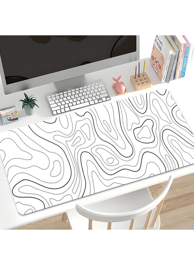 Explosions Creative Texture Lines Abstract Painting Large Flat Rubber Mouse Pad Non-slip Heat Map Wholesale-Color:800*300*2mm-Pattern:MY066 - Image 4
