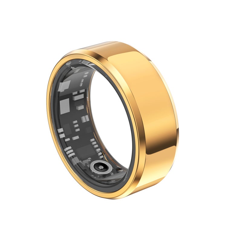 Smart Ring 9# 18.9mm Gold Light And Comfortable Health Tracker - All-Day Health Monitoring Efficient Smart Experience for Android And iOS Users - Image 1