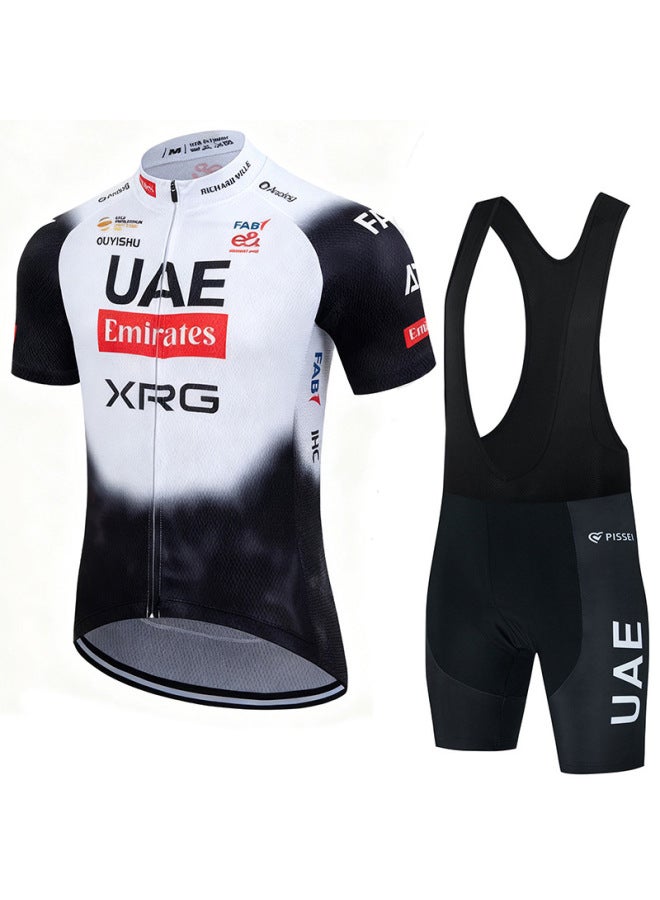 Exclusive Uae Cycling Jersey Men's Road Bike Top Summer Cycling Jersey Short Sleeve Set Direct
