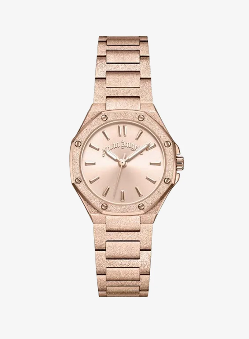 Palm Angels Aura Rose Gold Dial Rose Gold Stainless Steel Bracelet Analog Watch for Women, 28mm