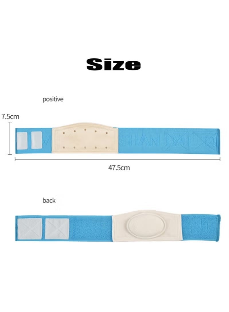 Baby Belly Button Strap, Baby Abdomen Wrapped, Abdominal Clip, Hernia Truss Support, Adjustable Belly Button Strap, Newborn Drawstring, Blue - Image 5
