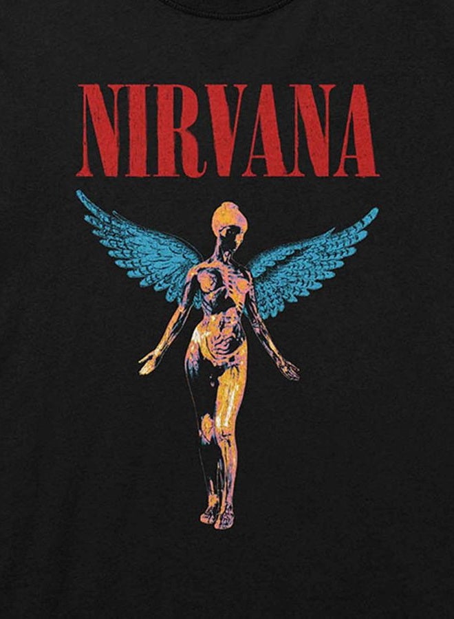 Nirvana Men's NIRVTS02MB02 T-Shirt, Black, Medium (38"-40") - Image 3