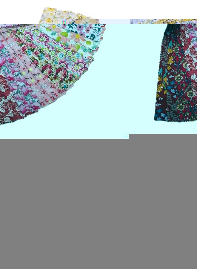 LENAILIN Jelly Roll Fabric - 20 Assorted Floral Prints, 100% Cotton Quilting Fabric, 40 Pre-Cut Strips (2.5 x 44 Inch) for Quilting, Sewing, and DIY Projects -Summer Sunshine - Image 3