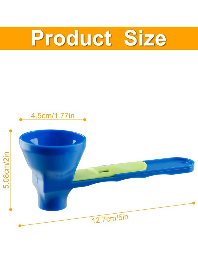 2 PCS Leak Proof Protein Powder Scoops – Sliding Funnel Scoop For Accurate Measurement and Mess-Free Dispensing For Gym, Milk Formula, And Kitchen Use - Image 2